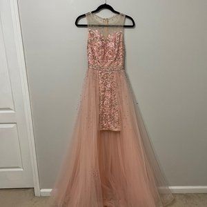 Pink Prom High Low